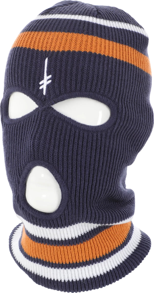 Deathwish Gang Logo Ski Mask Black Gold