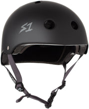 Load image into Gallery viewer, S-One Helmet Lifer Black Matte Grey Strap