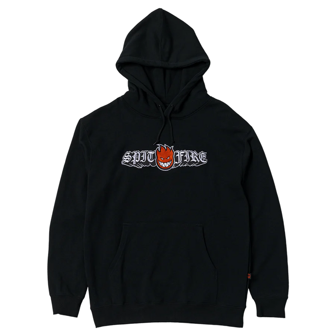 Spitfire Hoodie Old E Drop Bighead Black