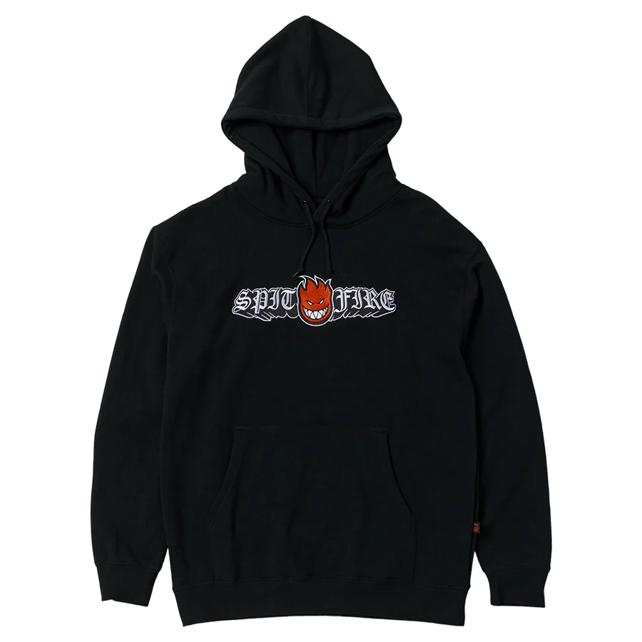 Spitfire Hoodie Old E Drop Bighead Black
