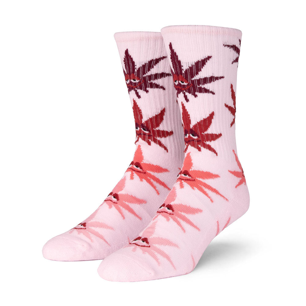 Huf Socks Green Buddy Pink