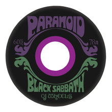 Load image into Gallery viewer, OJ Wheels 60mm 78a Black Sabbath Paranoid Super Juice Black