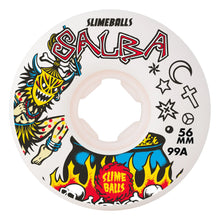 Load image into Gallery viewer, Slime Balls Wheels 56mm 99a Chubbies Salba Witch Doctor Reissue White