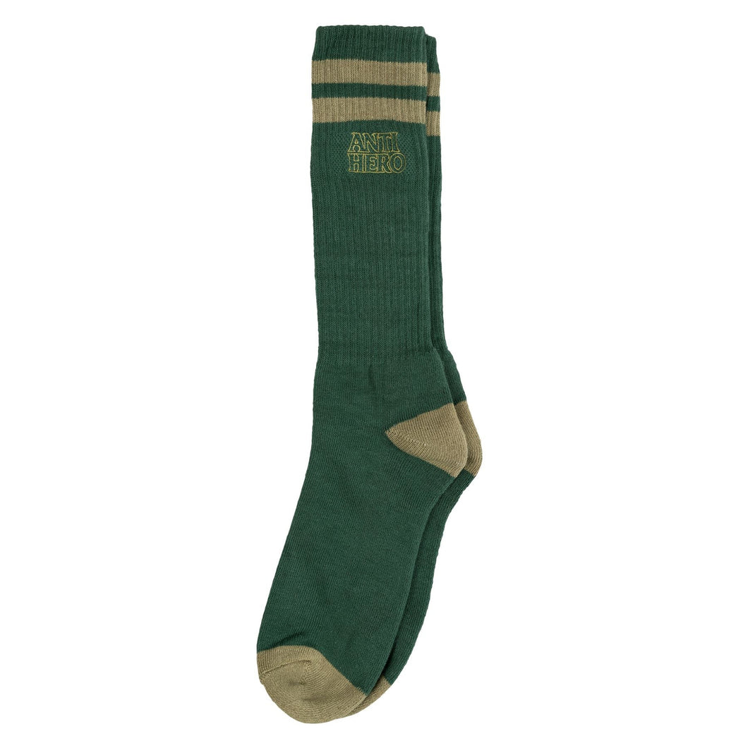 Anti Hero Socks BLKHERO Outline F Green