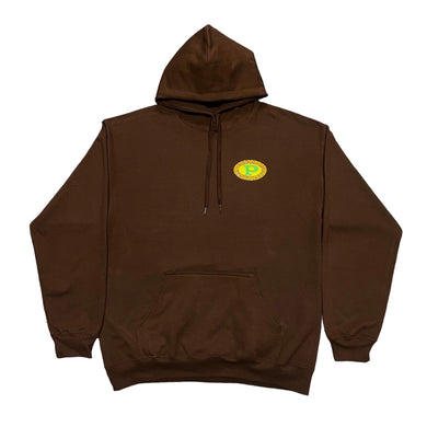 Precision Hoodie Brown Classic Oval Logo