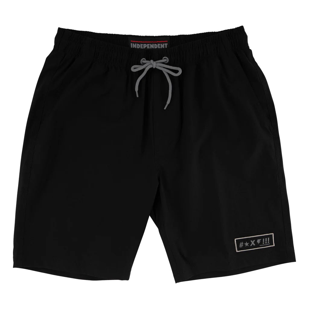 Independent Shorts Hybrid Exclamation Black