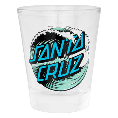 Santa Cruz Shot Glass 2oz Wave Dot