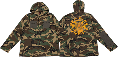 Spitfire Jacket Classic 87 Swirl Camo/Orange (Large)