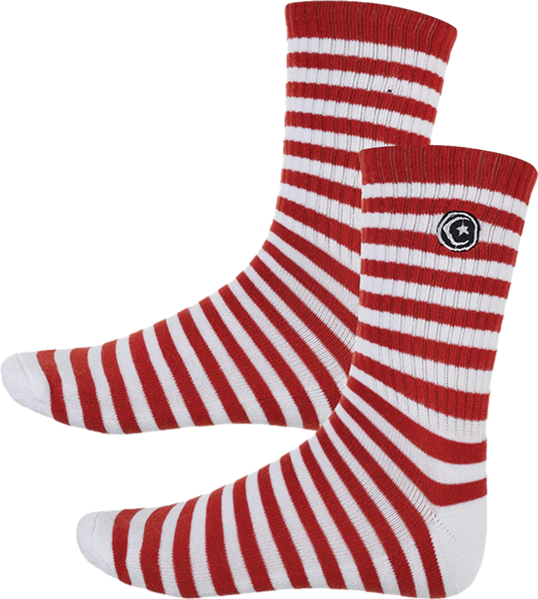 Foundation Socks Striped Star & Moon Sienna