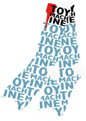 Toy Machine Socks New Blood White