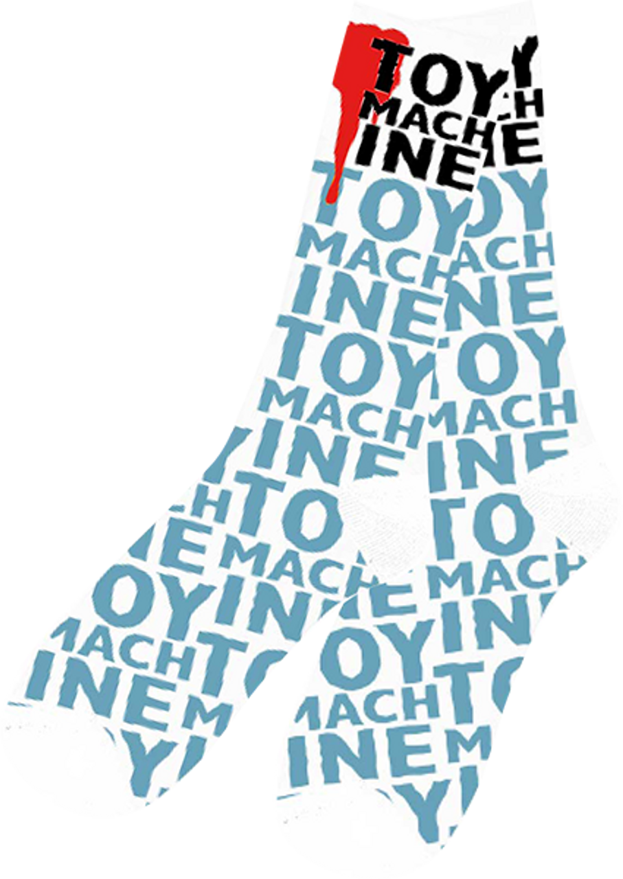 Toy Machine Socks New Blood White