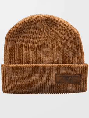Anti Hero Beanie Stock Eagle Label Cuff Brown