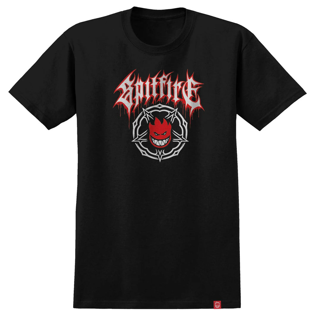 Spitfire T-Shirt Pentagram Drip Black