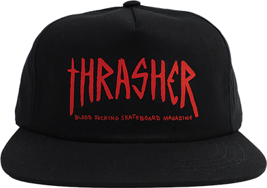 Thrasher Hat Toy Machine Scratch Adj Black