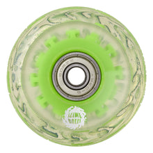 Load image into Gallery viewer, Slime Ball Wheels 60mm Light Ups W/ Green LED and Bearings