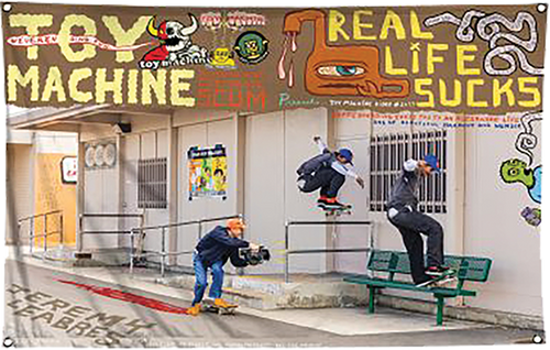 Toy Machine Flag Jeremy Leabres