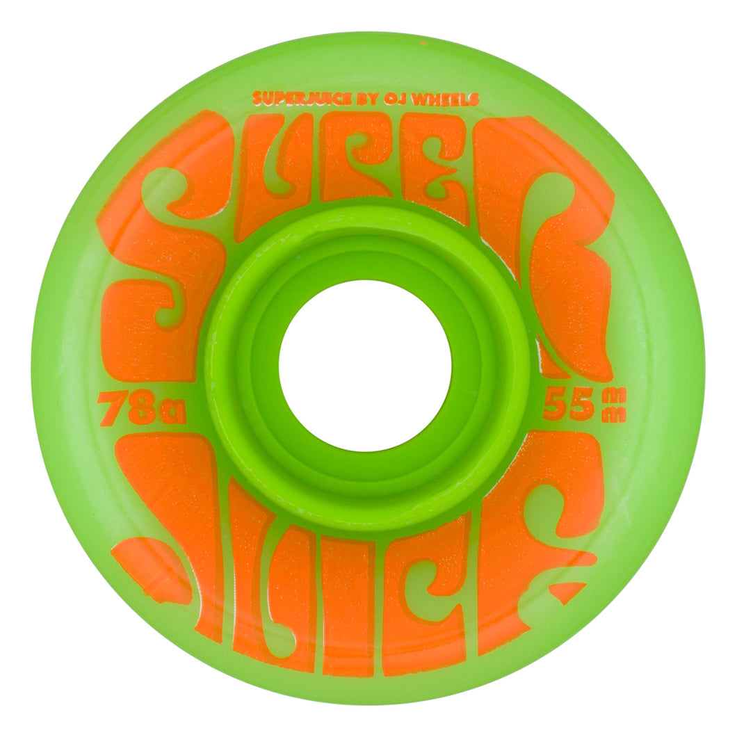 OJ Wheels 55mm Mini Super Juice Green 78a