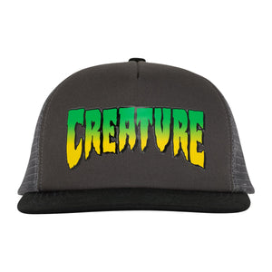 Creature Trucker Hat Logo Charcoal Grey