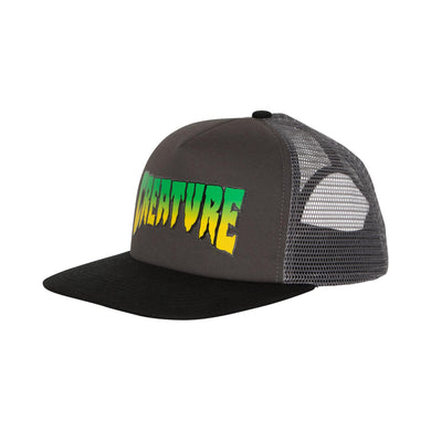Creature Trucker Hat Logo Charcoal Grey