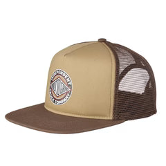 Independent Hat Mesh Trucker BTG White Tan Brown