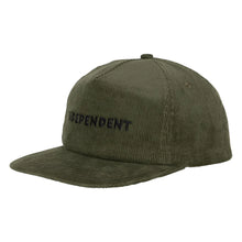 Load image into Gallery viewer, Independent Hat Beacon Snapback Olive Green