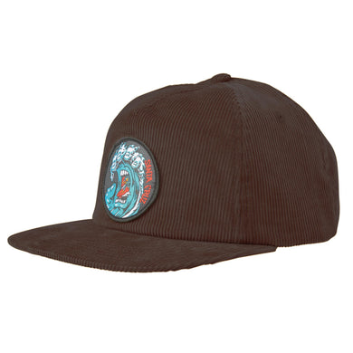 Santa Cruz Screaming Wave Snapback hat brown