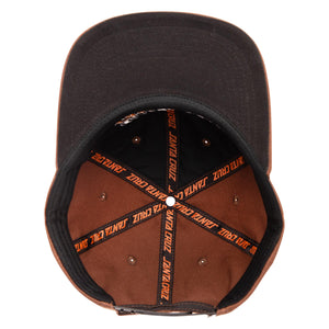 Santa Cruz Hat Stretched Strip Snapback Brown