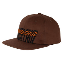 Load image into Gallery viewer, Santa Cruz Hat Stretched Strip Snapback Brown