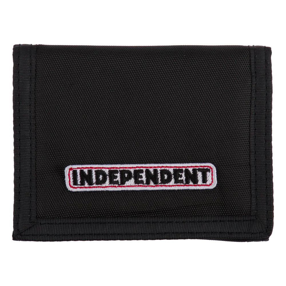 Independent Wallet Bar Logo Black Velcro