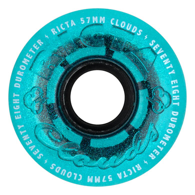 Ricta wheels 57mm Clouds Clear Iridescent Blue 78a