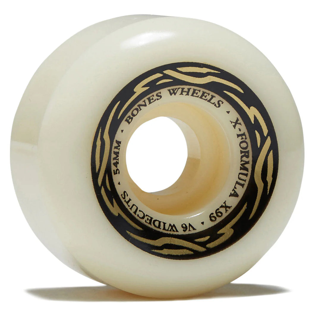 BONES X-FORMULA54㎜99a V6 Bones X-Formula Leaving 99A V6 Widecut Wheels - Black - 54mm