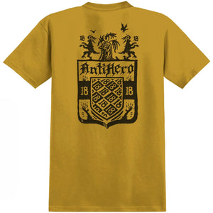 Anti Hero Tee Coat of Arms Mustard