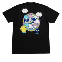 Load image into Gallery viewer, Girl x Sanrio Rainbow Circle Tee Black
