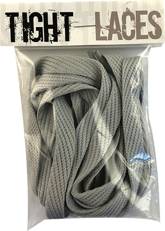 Tight Laces Flat Light Grey 45