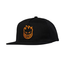 Load image into Gallery viewer, Spitfire Hat Bighead Snapback Black/Orange