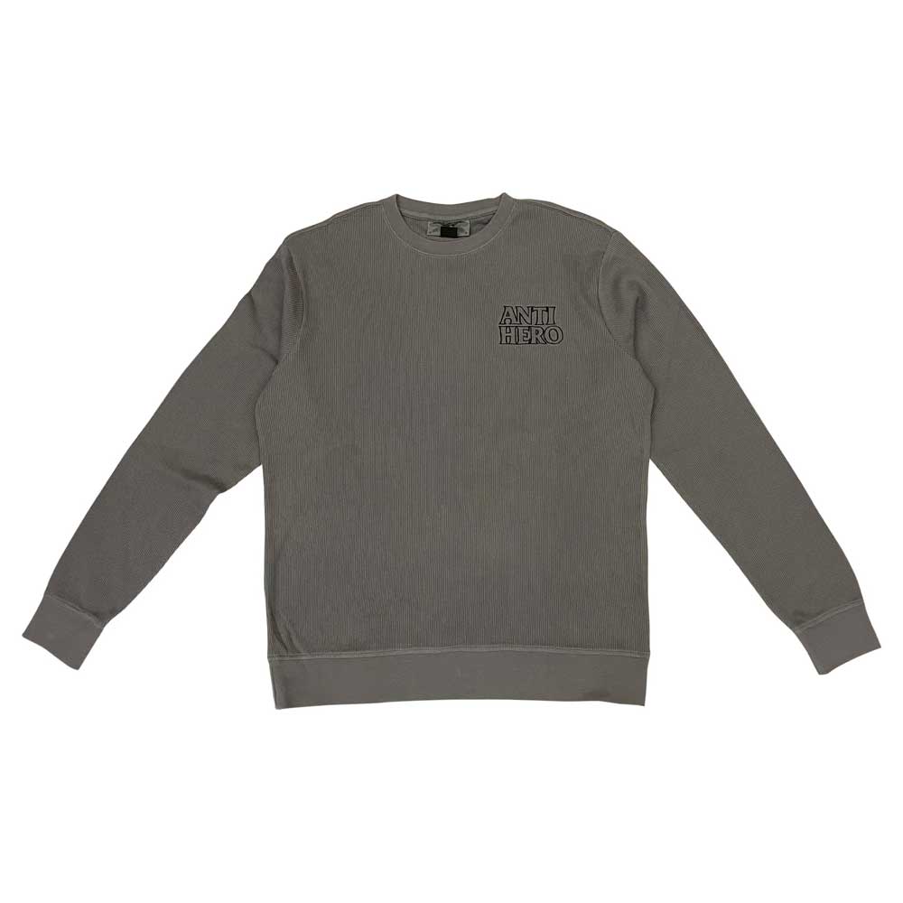 Anti Hero Long Sleeve Thermal Lil Black Outline Embroidered