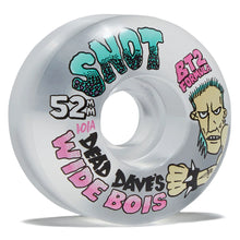 Load image into Gallery viewer, Snot Wheels 52mm 101A Dead Dave Wide Boys Clear