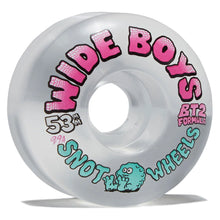 Load image into Gallery viewer, Snot Wheels 53mm 99A Clear Wide Boys