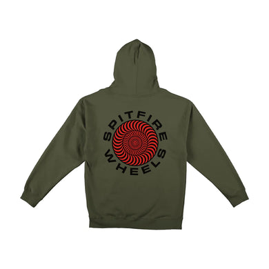 Spitfire Zip Hoodie Classic 87 Swirl Army