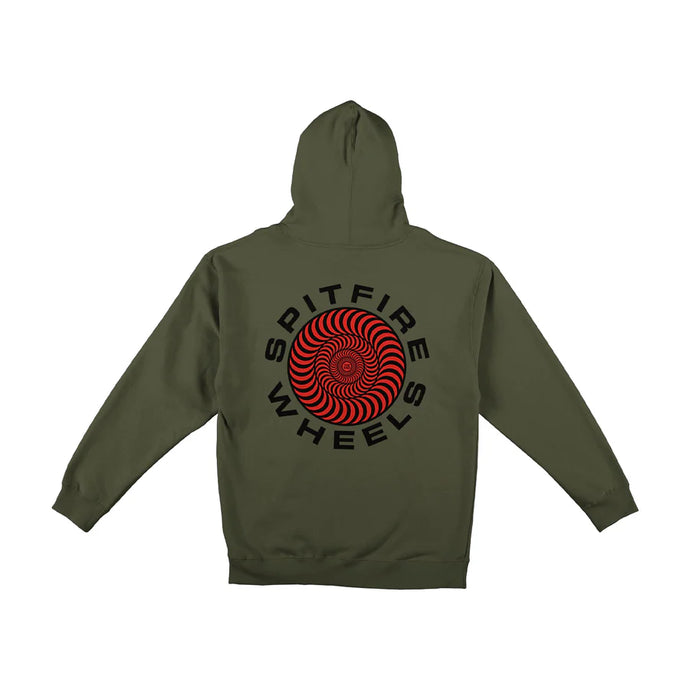 Spitfire Zip Hoodie Classic 87 Swirl Army
