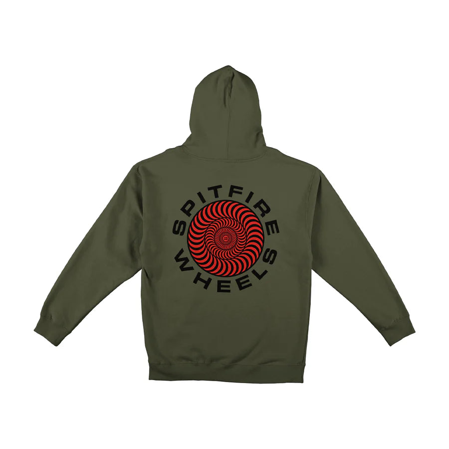 Spitfire Zip Hoodie Classic 87 Swirl Army
