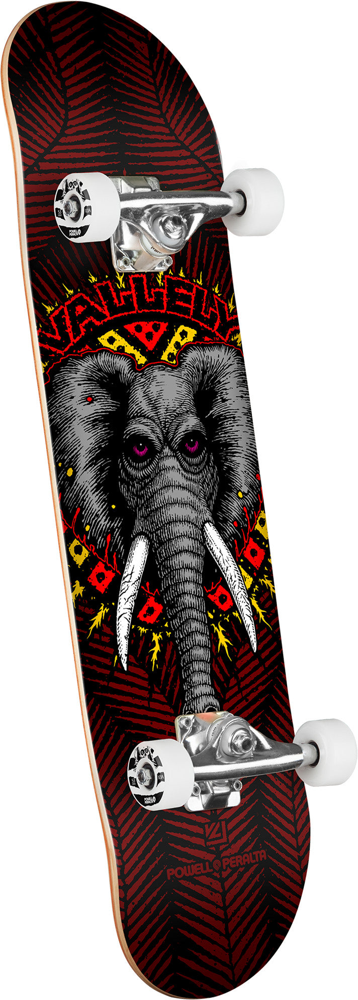 Powell Complete Vallely Elephant Black/Burgundy 8.0