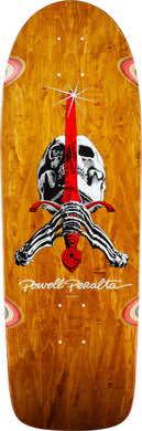 Powell Peralta Deck Skull & Sword Brown Stain 10.0 x 30.0 Rodriguez
