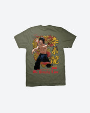 Load image into Gallery viewer, DGK Tee Bruce Lee Lil Dragon Military Green Large