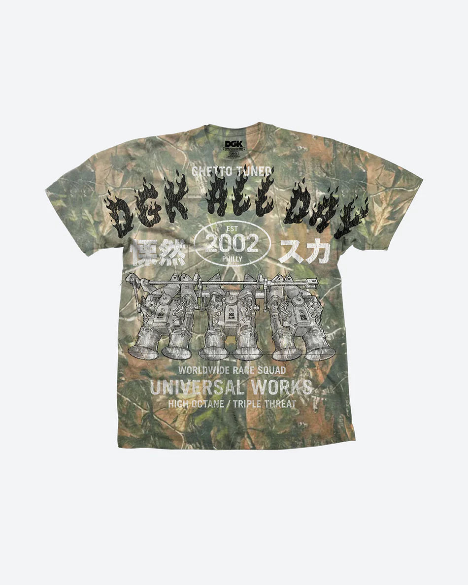 DGK Tee Hakosuka Vintage tree Camo