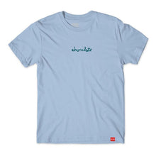 Load image into Gallery viewer, Chocolate T-Shirt OG Chunk Square Dusty Blue