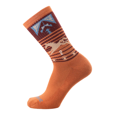 Psockadelic Socks Free At Last Orange/Maroon