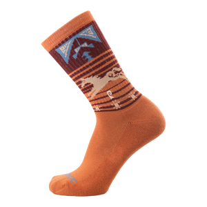 Psockadelic Socks Free At Last Orange/Maroon