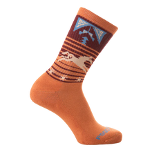Load image into Gallery viewer, Psockadelic Socks Free At Last Orange/Maroon