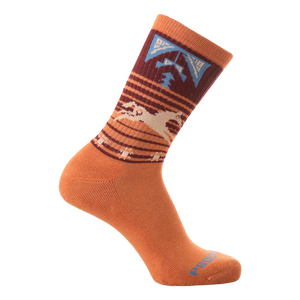 Psockadelic Socks Free At Last Orange/Maroon